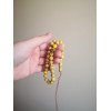 Pressed Amber Islamic Rosary Misbaha Spiritual Gift for Muslim Prayer
