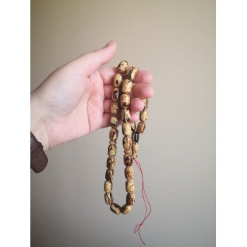 Pressed amber tasbih sale - Amber rosary