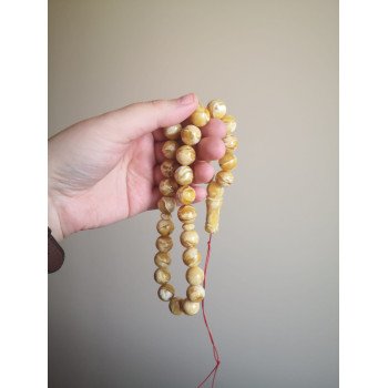 Pressed Amber Resin Tasbih – Spiritual Energy