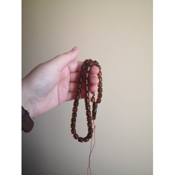 Elegant Gift Tasbih – Pressed Amber Classic