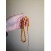 Pressed amber rosary - Quran learning gift idea