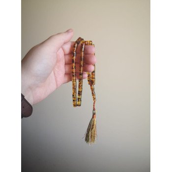 Pressed Baltic Amber Islamic Prayer Rosary Beads