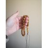 Pressed amber rosary Islamic beads for dhikr