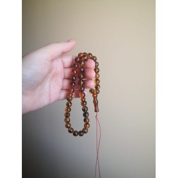Pressed amber rosary - Welcome to Islam
