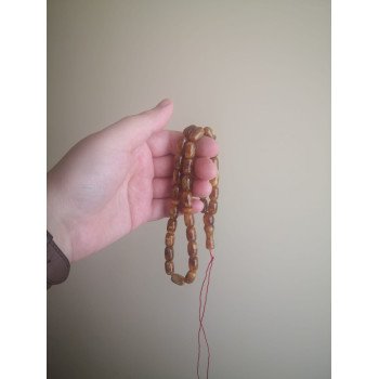 Original pressed amber dhikr beads rosary