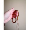 Elegant Amber Islamic Rosary with Pressed Amber