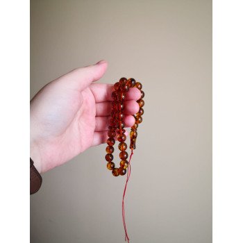 Islamic Prayer Beads 33 Pressed Amber