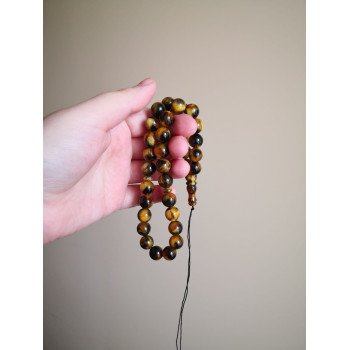 Pressed Amber Islamic Misbaha for Daily Prayer