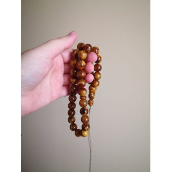 Amber rosary Tasbih for spiritual reflection