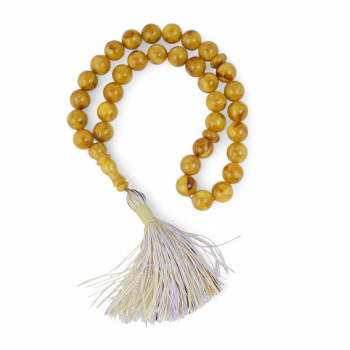 33 prayer beads - Pressed amber rosary Tesbih-Islamic Prayer rosary-Amber rosaries