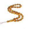Pressed amber rosary - Unique rosary design-Islamic Prayer rosary-Amber rosaries