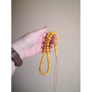 Amber prayer beads – Modified amber misbaha