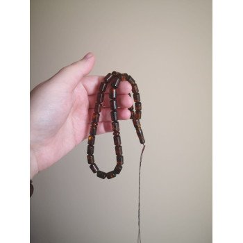 Modern pressed amber tasbih – For Young Muslims
