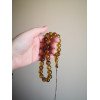 Prayer & Peace – Pressed Amber Rosary