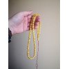 66 Amber Prayer Beads - Pressed amber