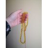 Pressed amber rosary - Tasbih travel gift idea