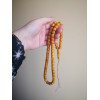 66 Amber Prayer Beads – Rosary Pressed Beads