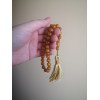 Pressed amber rosary Eid gift for Arab families