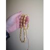 Pressed amber rosary - amber prayer jewelry