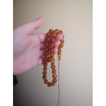 Divine Journey – Pressed Amber Rosary