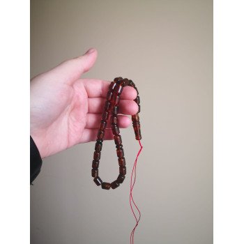 Modified Amber Damla Tesbih – Prayer 33 beads