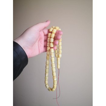 Amber Prayer Beads – Stunning Rosary with Pressed Beads