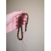 Pressed amber rosary Beads for remembrance