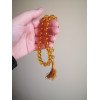 33 Pressed Amber Beads Islamic Rosary Misbaha