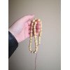 White Amber Pressed Beads for Spiritual Reflection