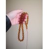 Amber rosary pressed beads - Gift for spiritual person