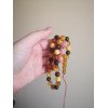 Multicolor Amber misbaha - pressed amber rosary