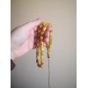Pressed Amber Islamic Prayer Rosary Gift for Men
