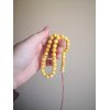 Islamic 33 Prayer beads - pressed amber rosary