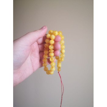 Islamic Prayer Rosary with Pressed Amber Beads