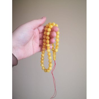 Islamic Prayer Beads Made from Pressed Baltic Amber