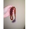 Pressed prayer amber rosary - amber misbaha for sale