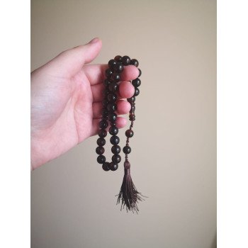 Pressed Amber Rosary - Arabian prayer beads