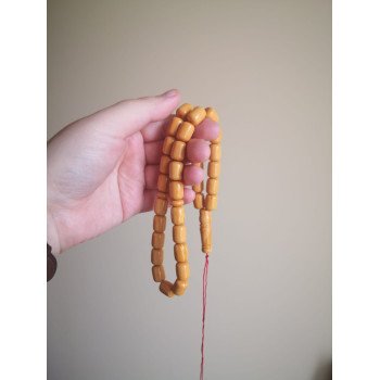 Pressed Amber Islamic Rosary Misbaha Gift Idea