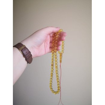 Ashura remembrance gift idea - pressed amber rosary