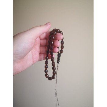Pressed amber Islamic Rosary Misbaha Spiritual Gift