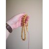 Pressed Amber Islamic Rosary Misbaha Gift for Islamic Meditation