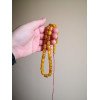Pressed Amber Misbaha Muslim Prayer