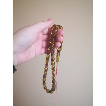 Daily Remembrance – Pressed Amber Rosary