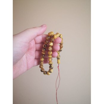 Elegant spiritual prayer beads amber rosary