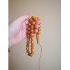 Luxury Pressed Amber Misbaha Rosary for Prayer