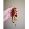 Pressed amber rosary - Umrah return gift idea