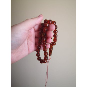 Amber beads for prayer - Pressed amber rosary