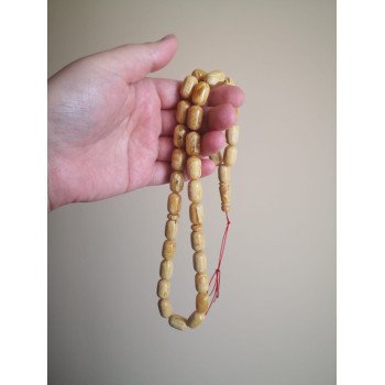 Pressed amber tasbih 33 beads rosary