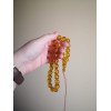 Pressed amber rosary - Baltic amber religious rosary