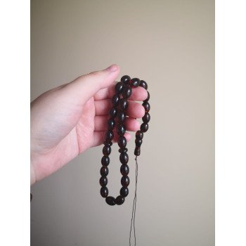 Amber rosary pressed beads - Celebrate Ramadan